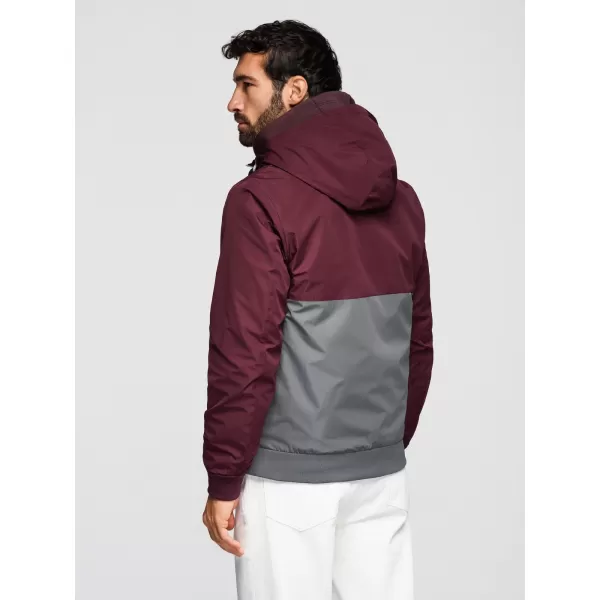  Herrenjacke OMBRE OM-JANP-0242 BURGUNDERGRAU 