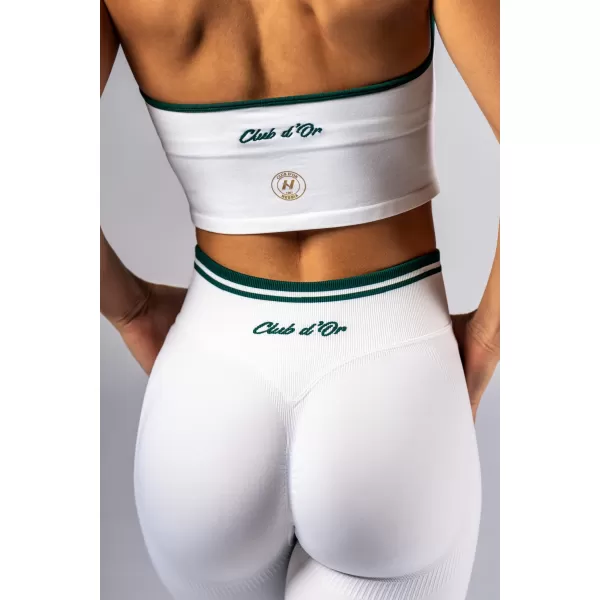  Ausgestellte Leggings mit hoher Taille CLUB DOR 630 WHITE Nebbia 
