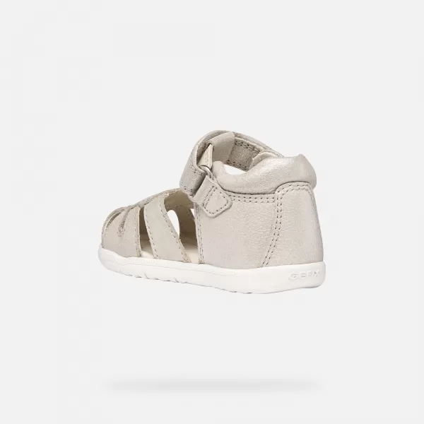 Erste Schritte für Mädchen GEOX SANDAL MACCHIA B654WA0MAEWC0262 GRAU 