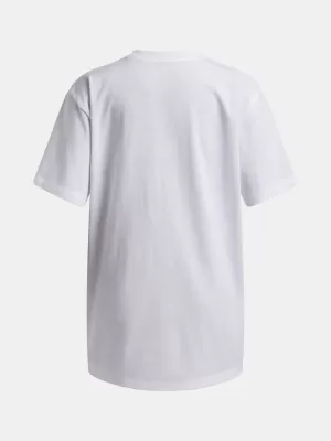 Mädchen-T-Shirt UNDER ARMOUR UA G BLOCK LOGO OS SS 6009720-100 WEIß