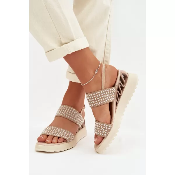  Damensandalen D&A CR61-3067 BEIGE 