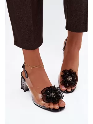Damensandalen D&A MR52-238 SCHWARZ
