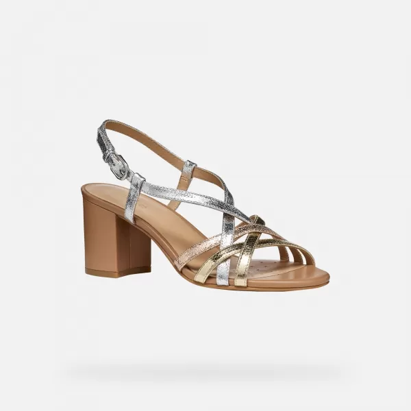  Damensandalen GEOX VIRNILISA 65 S G012824 GOLDEN 