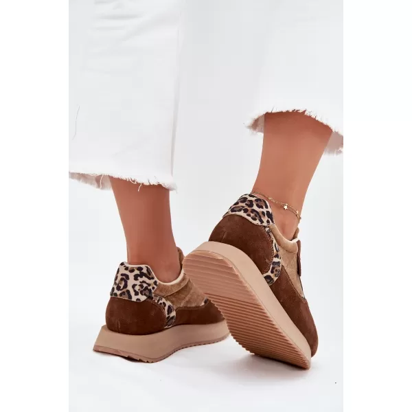  Damen-Sneaker BIG STAR OO274A313 BRAUN/BEIGE Big Star Shoes 