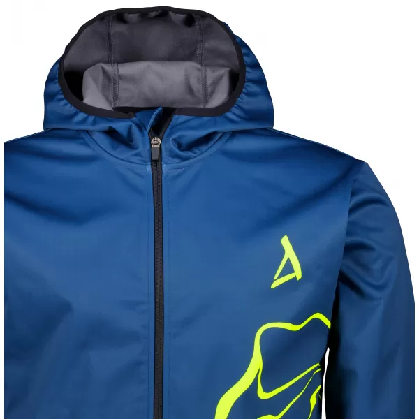  Premium-Softshelljacke für Herren ALTISPORT VOJ/ALM073JACK01 MARINEBLAU/NEONGELB 