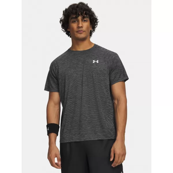  Herren-T-Shirt UNDER ARMOUR TECH TEXTURED SS 1382796-001 SCHWARZ 