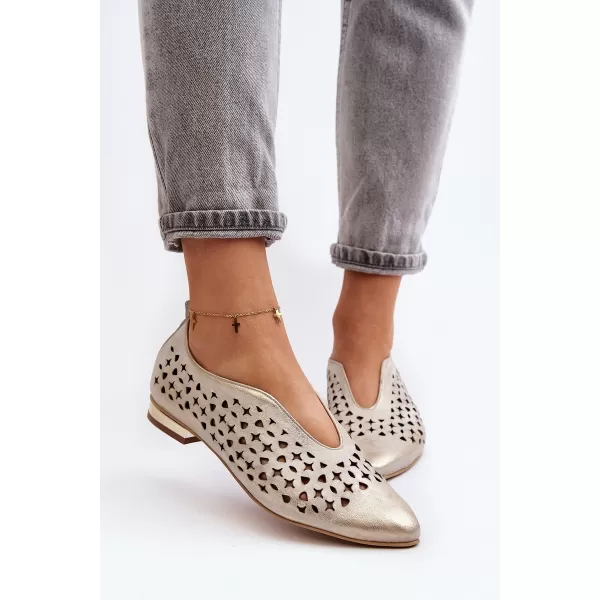  Ballerinas für Damen ZAZOO 2883 GOLD 