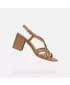 Damensandalen GEOX VIRNILISA 65 S G000930 HELLBRAUN