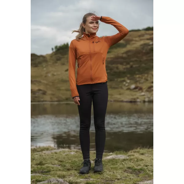  Powerfleece-Sweatshirt für Damen NORDBLANC SEDGE NBWFL8291 BRAUN 
