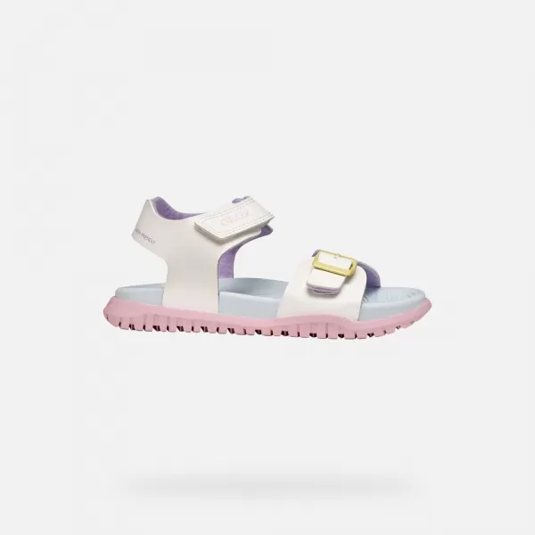  Sandalen für Mädchen GEOX SANDAL FUSBETTO J35HQA000BCC0653 WEIß 