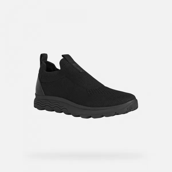  Herren-Sneaker GEOX SPHERICA G002584 SCHWARZ 