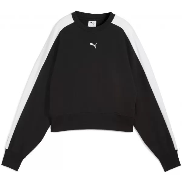  Damen-Sweatshirt PUMA T7 OVER-OVERSIZED CREW 633439-01 PUMA SCHWARZ 