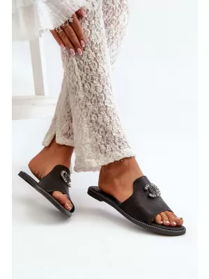 Damen-Flip-Flops S.BARSKI KV27-050 SCHWARZ