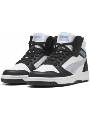 Damenschuhe PUMA REBOUNDV6MIDSPACEBELLEJR 402768-02 PUMA SCHWARZ/LILA CRUSH/WEIß