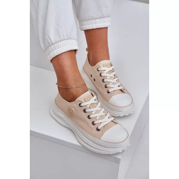  Damen-Sneaker BIG STAR NN274127 BEIGE Big Star Shoes 