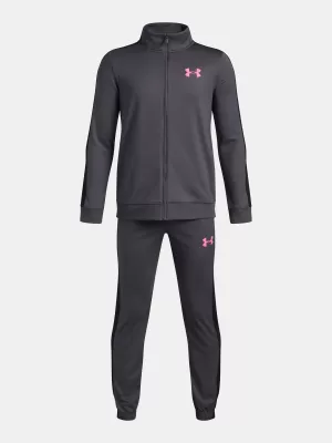 Jungen-Set UNDER ARMOUR UA RIVAL KNIT TRACK SUIT 1363290-025 GRAU