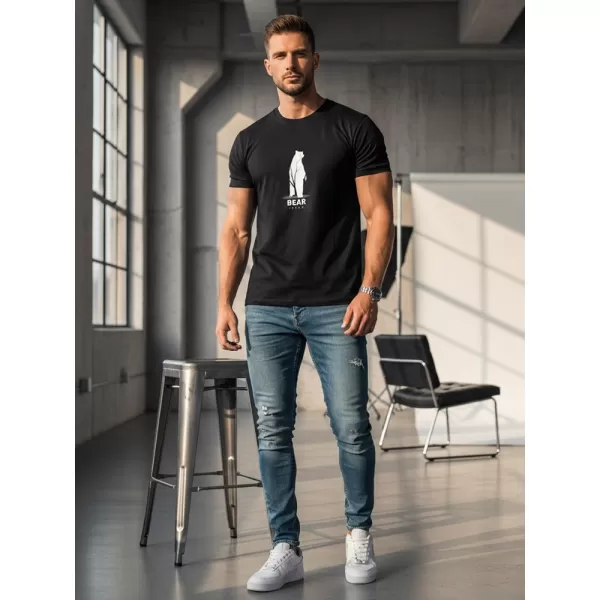  Herren-T-Shirt DSTREET NX062R SCHWARZ 