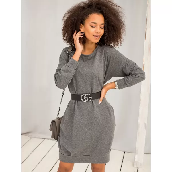  Kleid BASIC FEEL GOOD RV-TU-5184.93P DUNKELGRAU 
