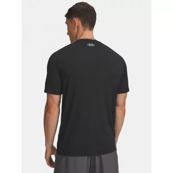  Herren-T-Shirt UNDER ARMOUR TECH TAPING SS 6012356-001 SCHWARZ 