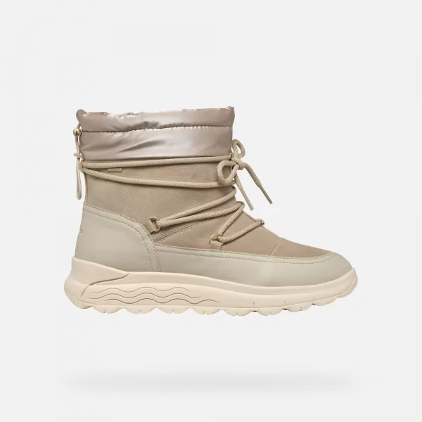  Damen-Stiefeletten GEOX SPHERICA 4X4 ABX G004652 BEIGE 
