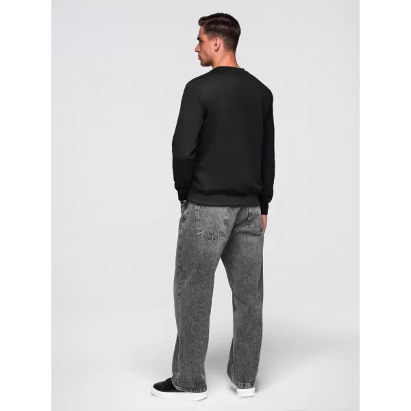  Herren-Sweatshirt OMBRE B1711 SCHWARZ 