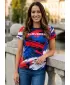 Premium-T-Shirt für Damen ALTISPORT VOJ/ALW036SI/TR01 STREIFEN