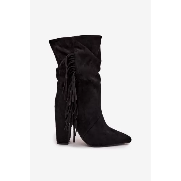  Damenschuhe BOTO ZATEPLENÉ 40514 SCHWARZ 