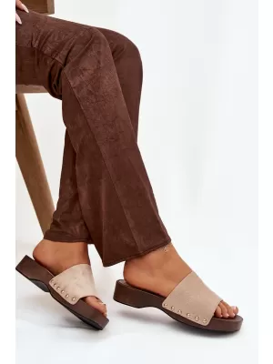 Damenhausschuhe BOTO FERINNA 41222 KHAKI