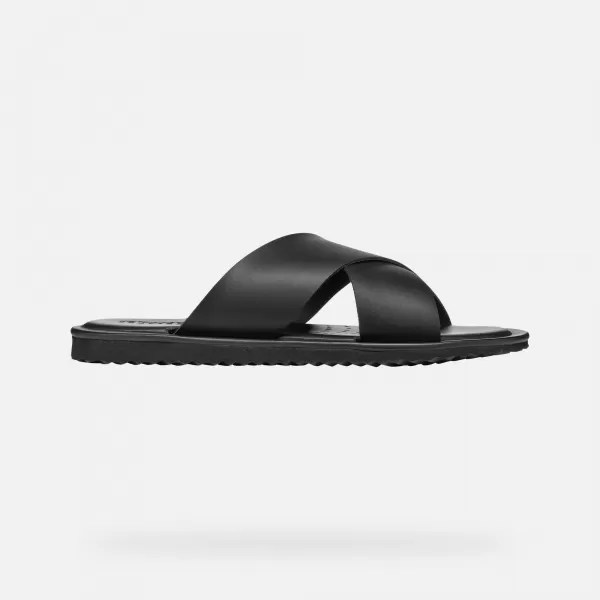  Herrensandalen GEOX ERICE G002620 SCHWARZ 