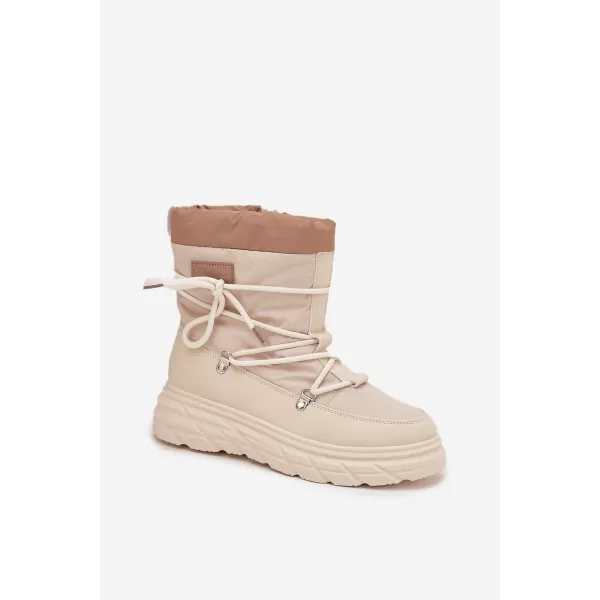  Winterstiefel für Damen LEE COOPER LCJ-25-44-3931 BEIGE 
