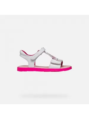 Sandalen für Mädchen GEOX JOYFOOT J65P1C000HHC1441 WEIß