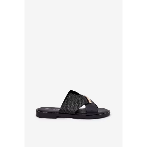  Damenhausschuhe VINCEZA 17385 SCHWARZ 