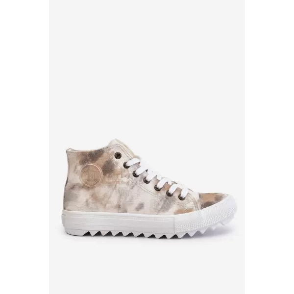  Damen-Sneaker BIG STAR LL274047 WEISS/OLIVE Big Star Shoes 