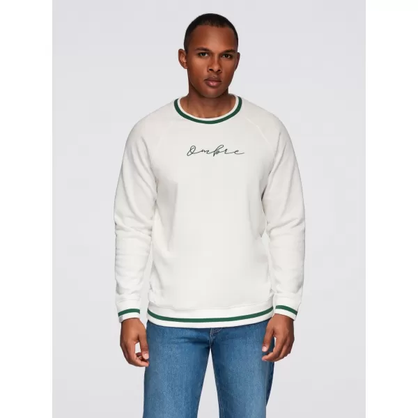  Herren-Sweatshirt OMBRE OM-SSNZ-0244 WEIß 