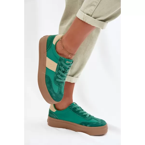  Damen-Sneaker BIG STAR TT274163 GRÜN Big Star Shoes 