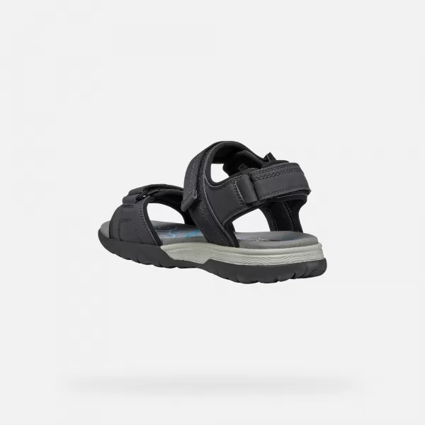  Herrensandalen GEOX SPHERICA EC5 G014391 SCHWARZ 