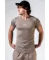 Nahtloses T-Shirt mit kurzen Ärmeln POWER 900 LIGHT BROWN ASH Nebbia