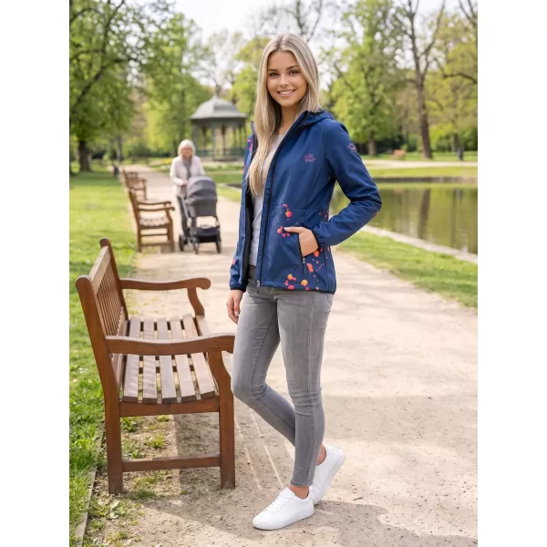  Premium-Softshelljacke für Damen ALTISPORT VOJ/ALW077JACK01 MARINEBLAU/ORANGE 