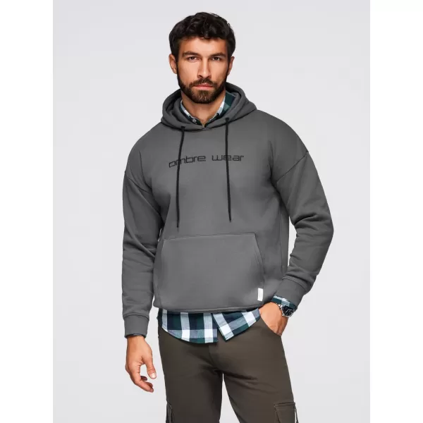  Herren-Sweatshirt OMBRE OM-SSNZ-0241 GRAPHIT 
