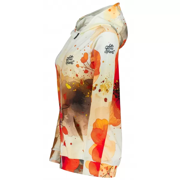  Hochwertiges Damen-Sweatshirt mit Reißverschluss ALTISPORT VOJ/ALW127MI02 ORANGE 