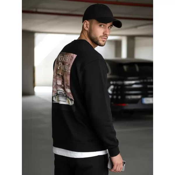  Herren-Sweatshirt DSTREET BX5947 SCHWARZ 