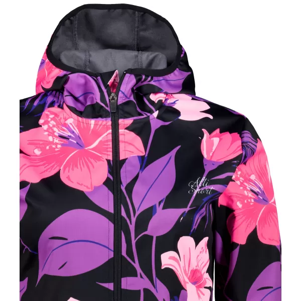 Premium-Softshelljacke für Damen ALTISPORT VOJ/ALW115JACK01 LILA/SCHWARZ 