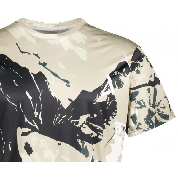  Premium-T-Shirt für Herren ALTISPORT VOJ/ALM131TR01 BEIGE/SCHWARZ 