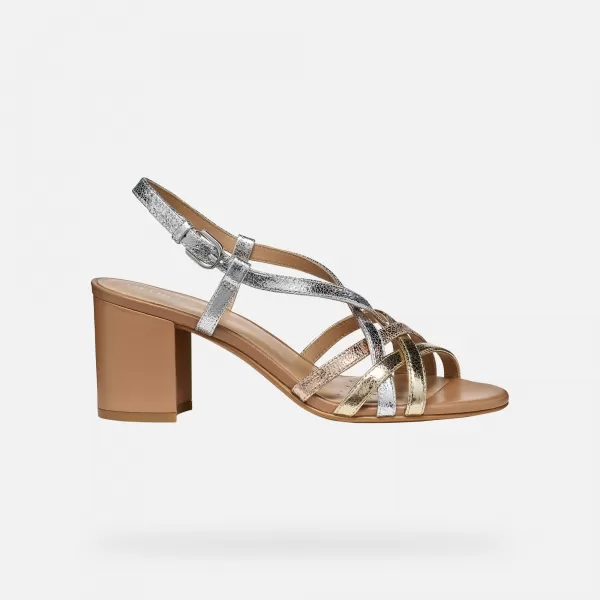  Damensandalen GEOX VIRNILISA 65 S G012824 GOLDEN 