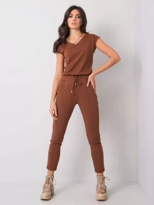 Jogginghose für Damen BASIC FEEL GOOD RV-DR-3589.07X DUNKELBRAUN
