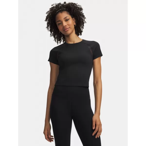  Damen-T-Shirt UNDER ARMOUR MOTION MESH SS 6011045-001 SCHWARZ 