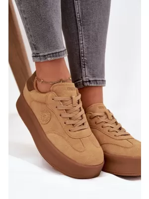 Damen-Sneaker BIG STAR SS274762 BRAUN/BEIGE Big Star Shoes