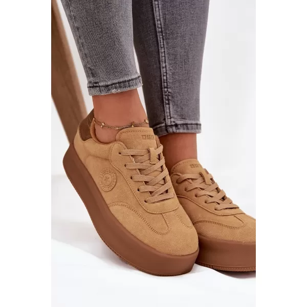  Damen-Sneaker BIG STAR SS274762 BRAUN/BEIGE Big Star Shoes 