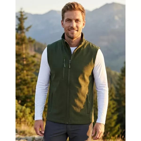  Herren-Softshellweste ALTISPORT NoPrint NP/ALM865 MILITÄR 
