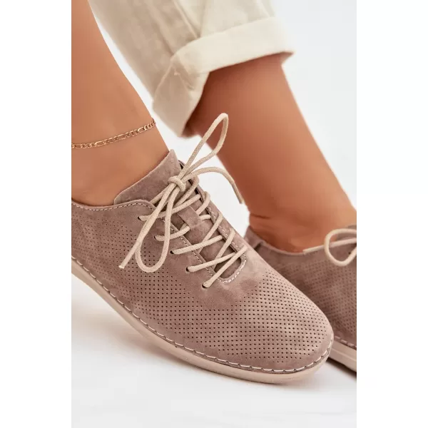  Damenschuhe S.BARSKI LR61-7080 DUNKELBEIGE 